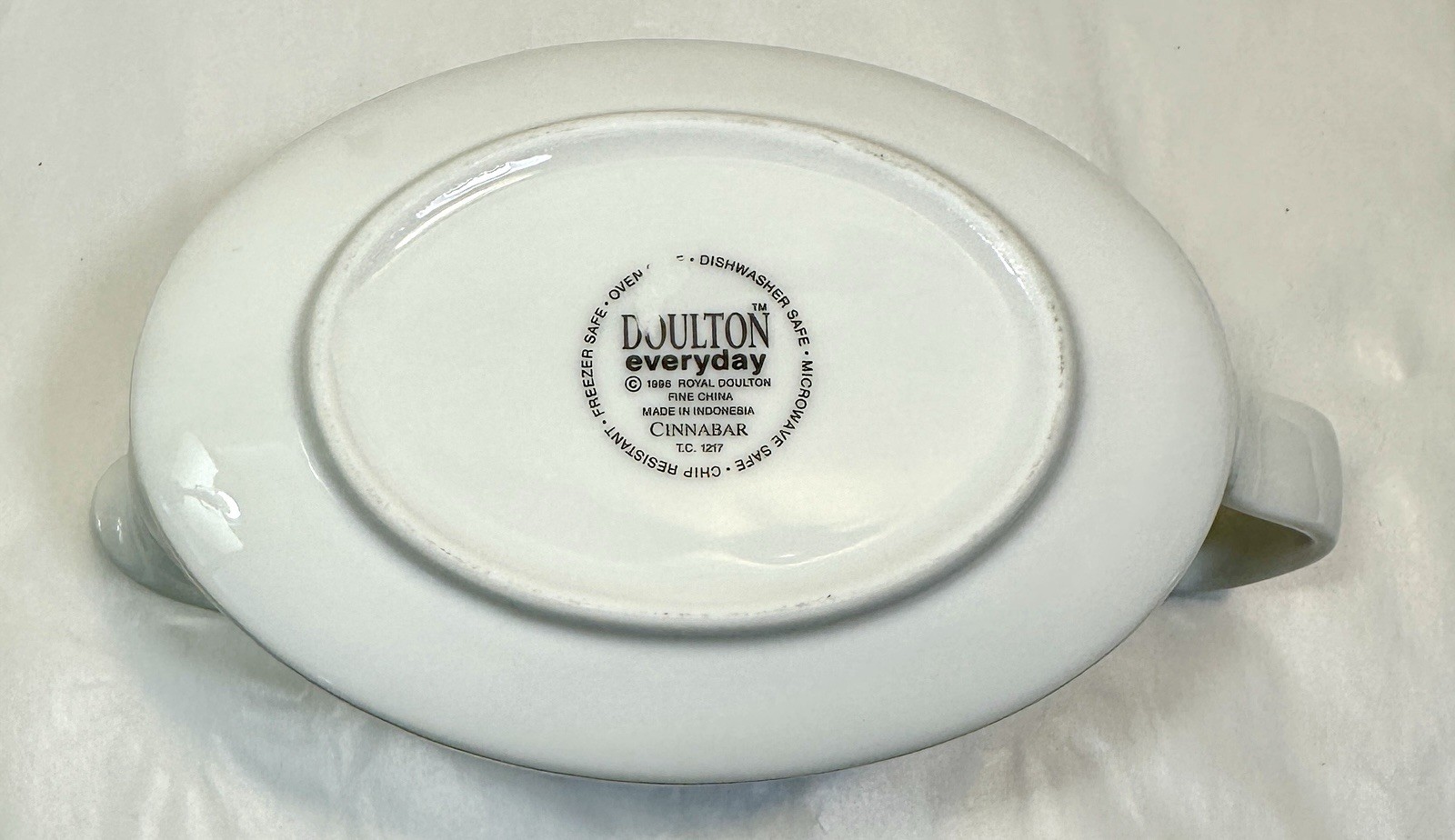 Doulton Everyday CINNABAR Gravy Boat 7” x 3” Royal Doulton 1996 - Image 3