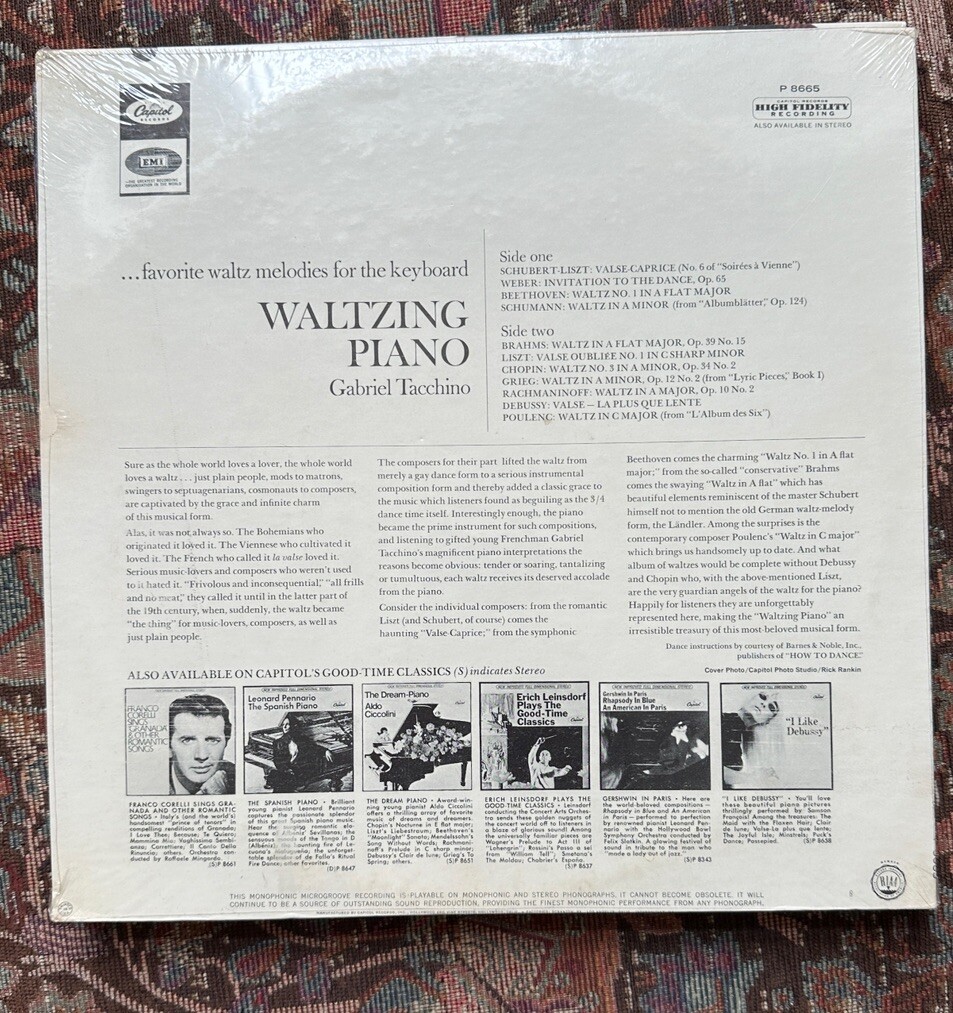 SEALED: Gabriel Tacchino: Waltzing Piano - Image 1