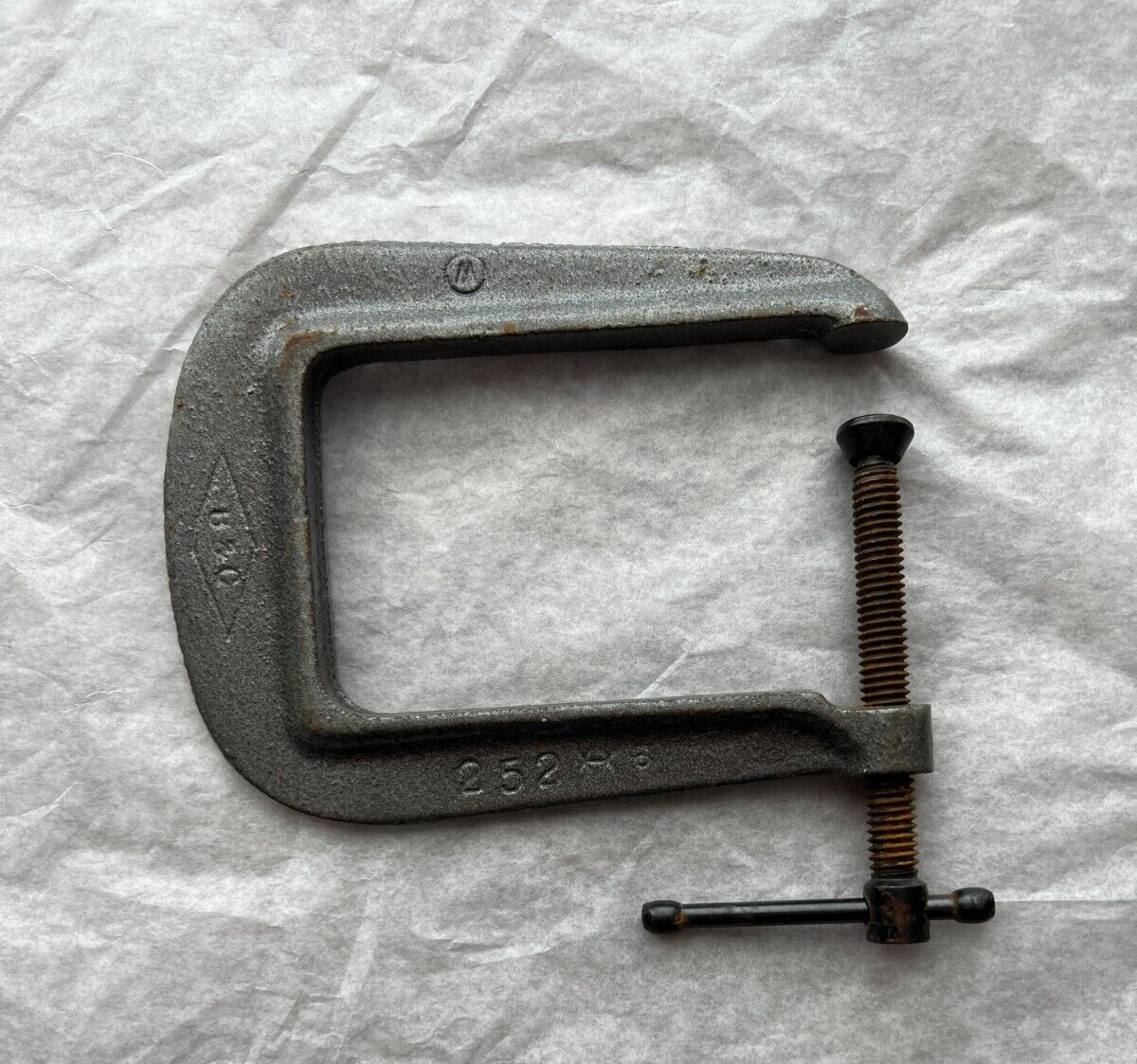 Ductile Iron C- Clamp 3 1/4" Deep 2 1/4"  #252 Made in USA - Image 1