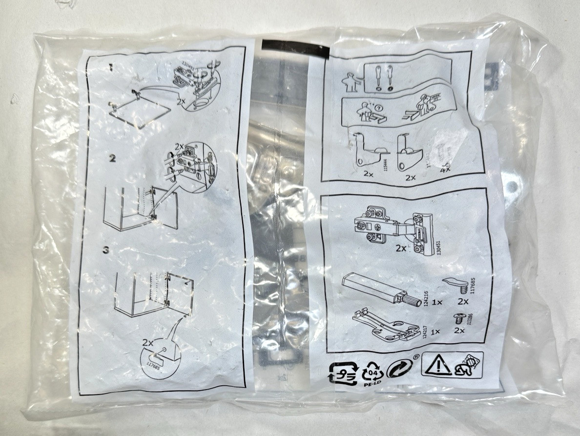 IKEA BESTÅ Soft Closing Push-open Cabinet Hinges - 802.612.58 - New in Plastic - Image 1