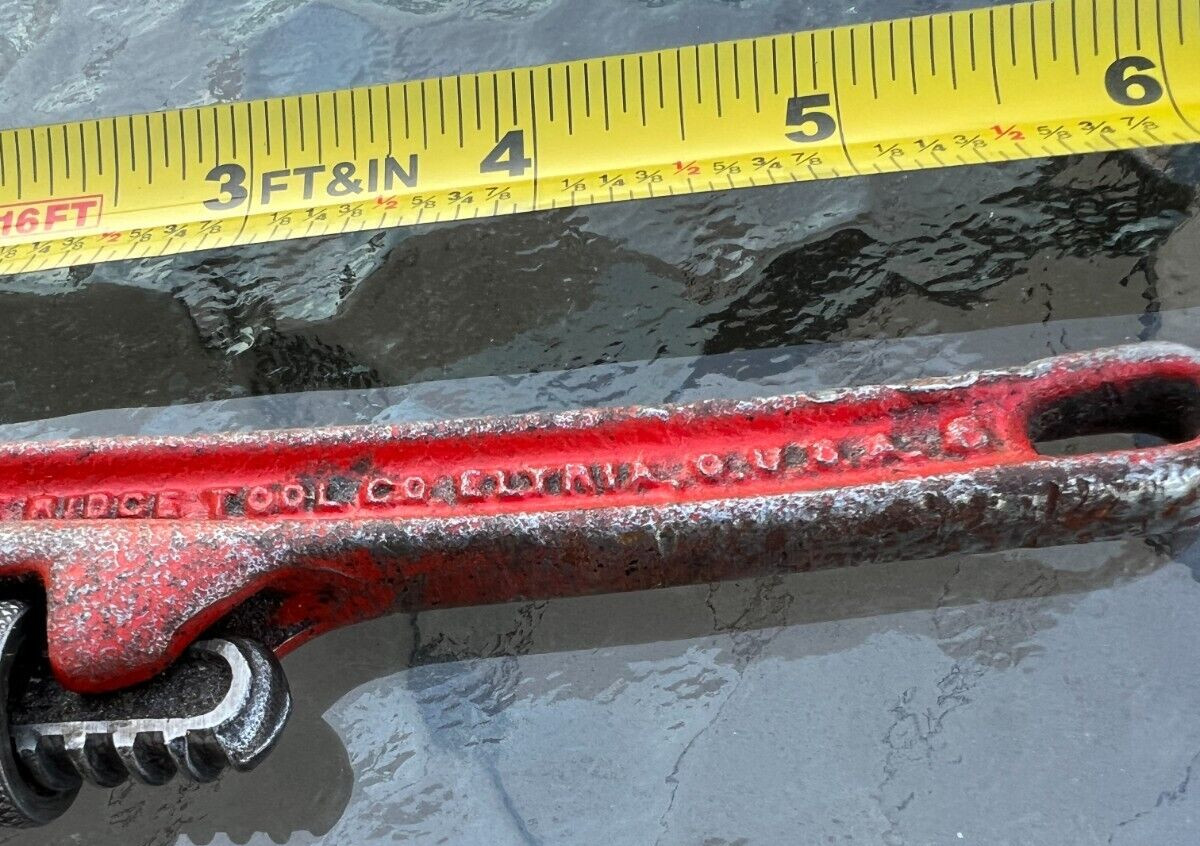 Vintage Rigid 6-inch Pipe Wrench - The Ridge Tool Co. Elyria O. USA - Image 3