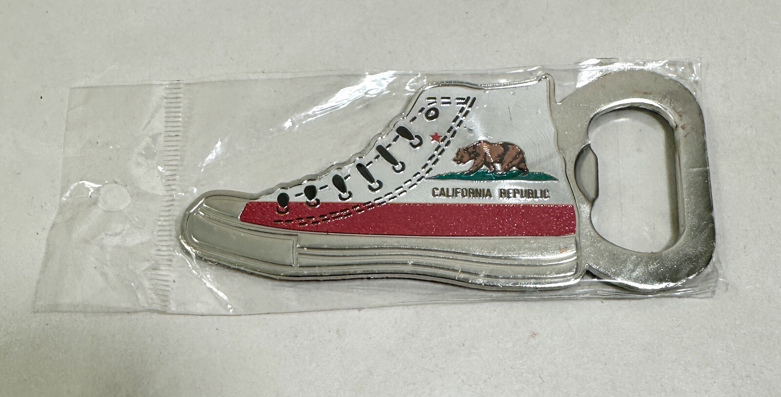 State of California Sneaker Bottle Opener Magnetic