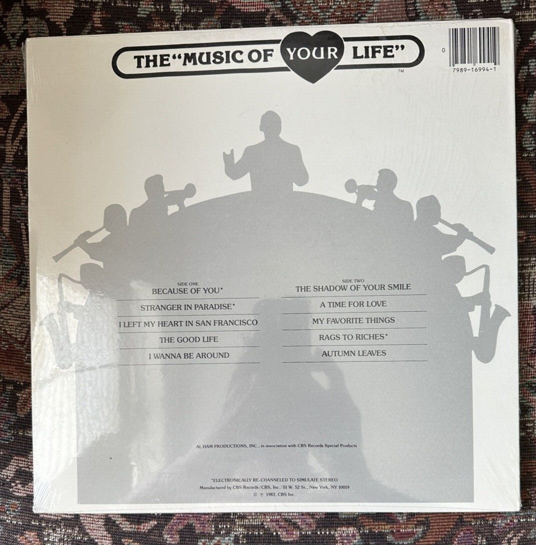SEALED: Tony Bennett (The Music Of Your Life)  CBS PM 16994 - Image 1