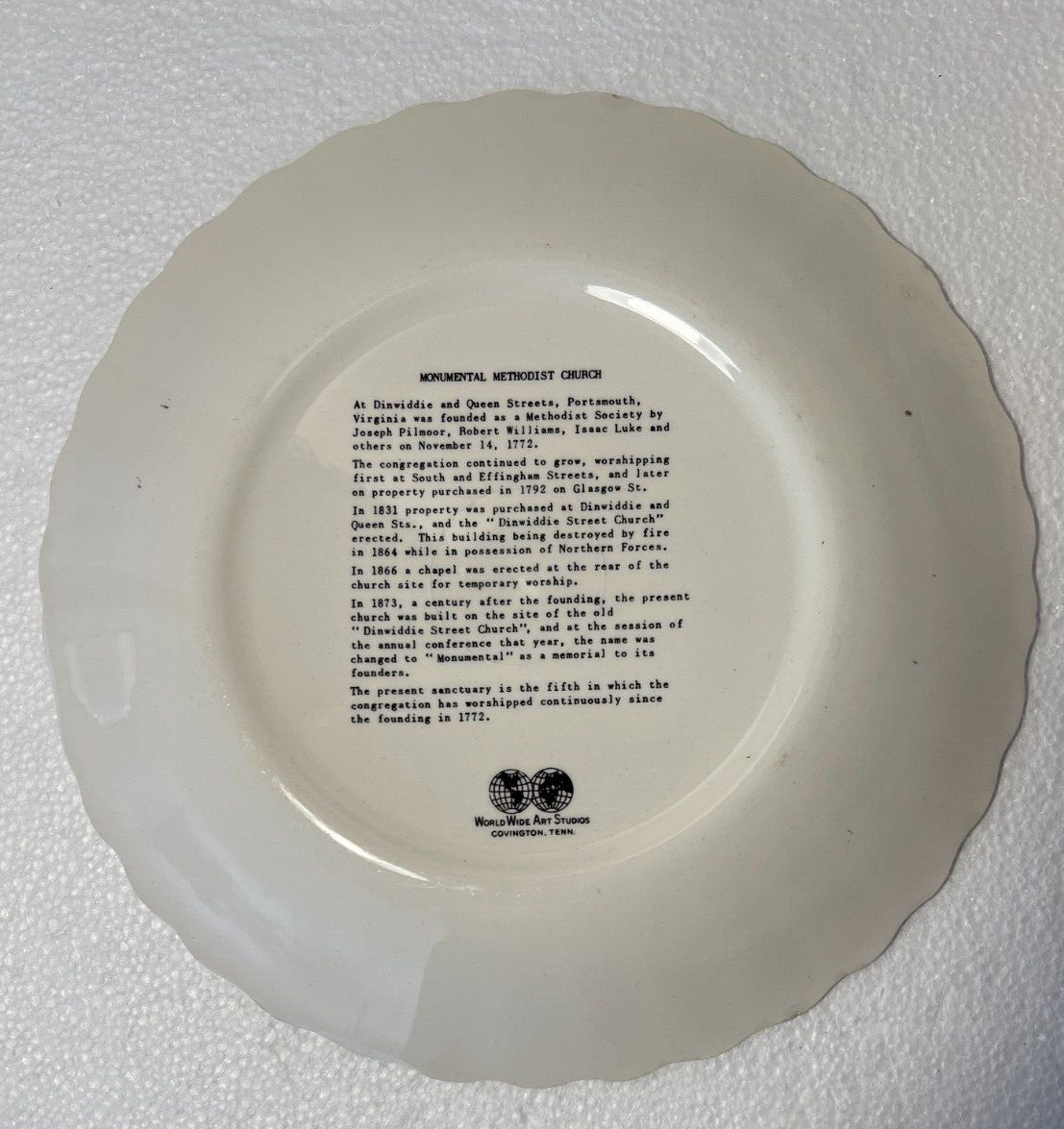 Monumental Methodist Church Portsmouth Virginia - Church Plate - World Wide Art - Image 2