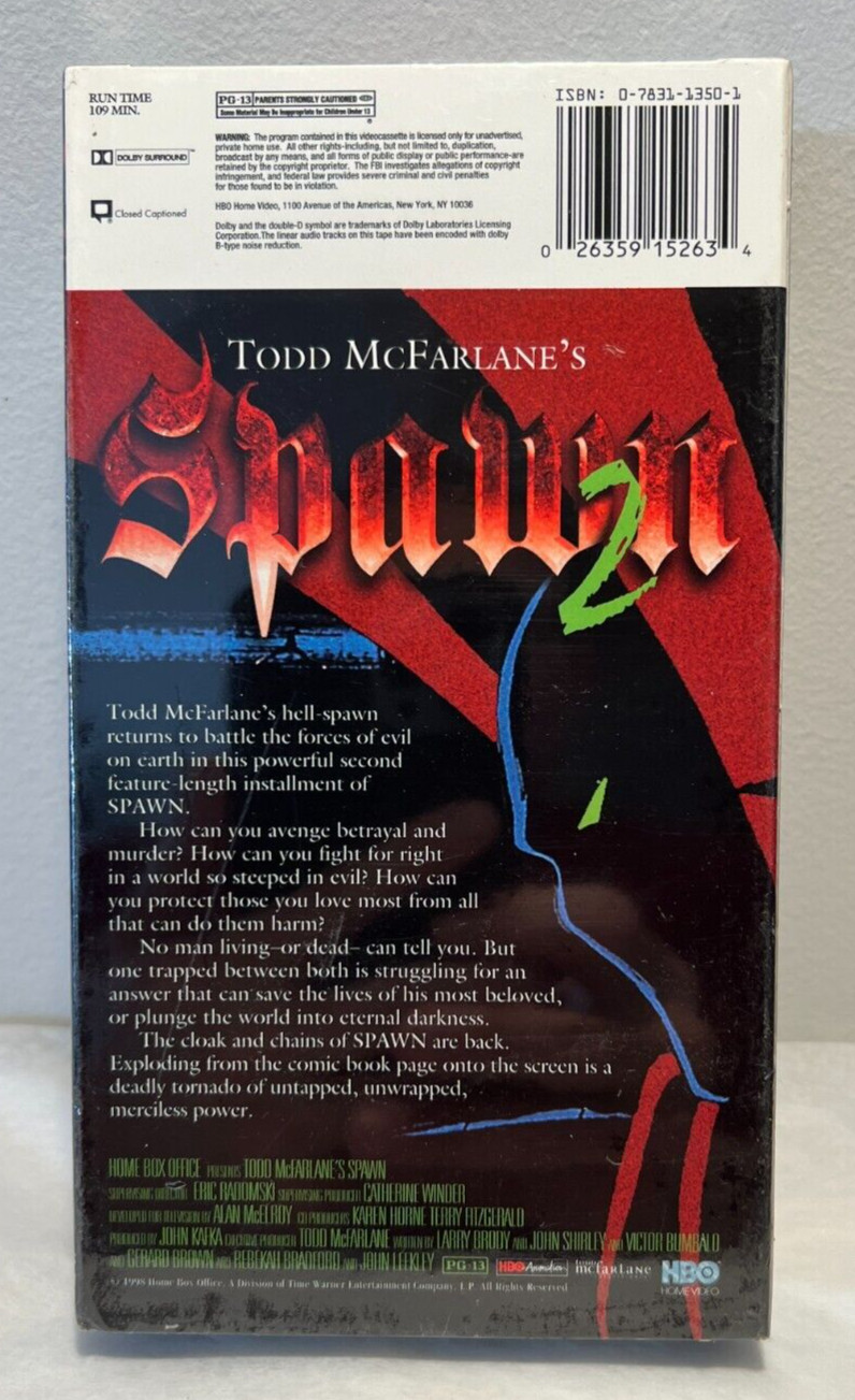 Todd McFarlane's Spawn 2 91526 Sealed VHS 1998 - Image 1