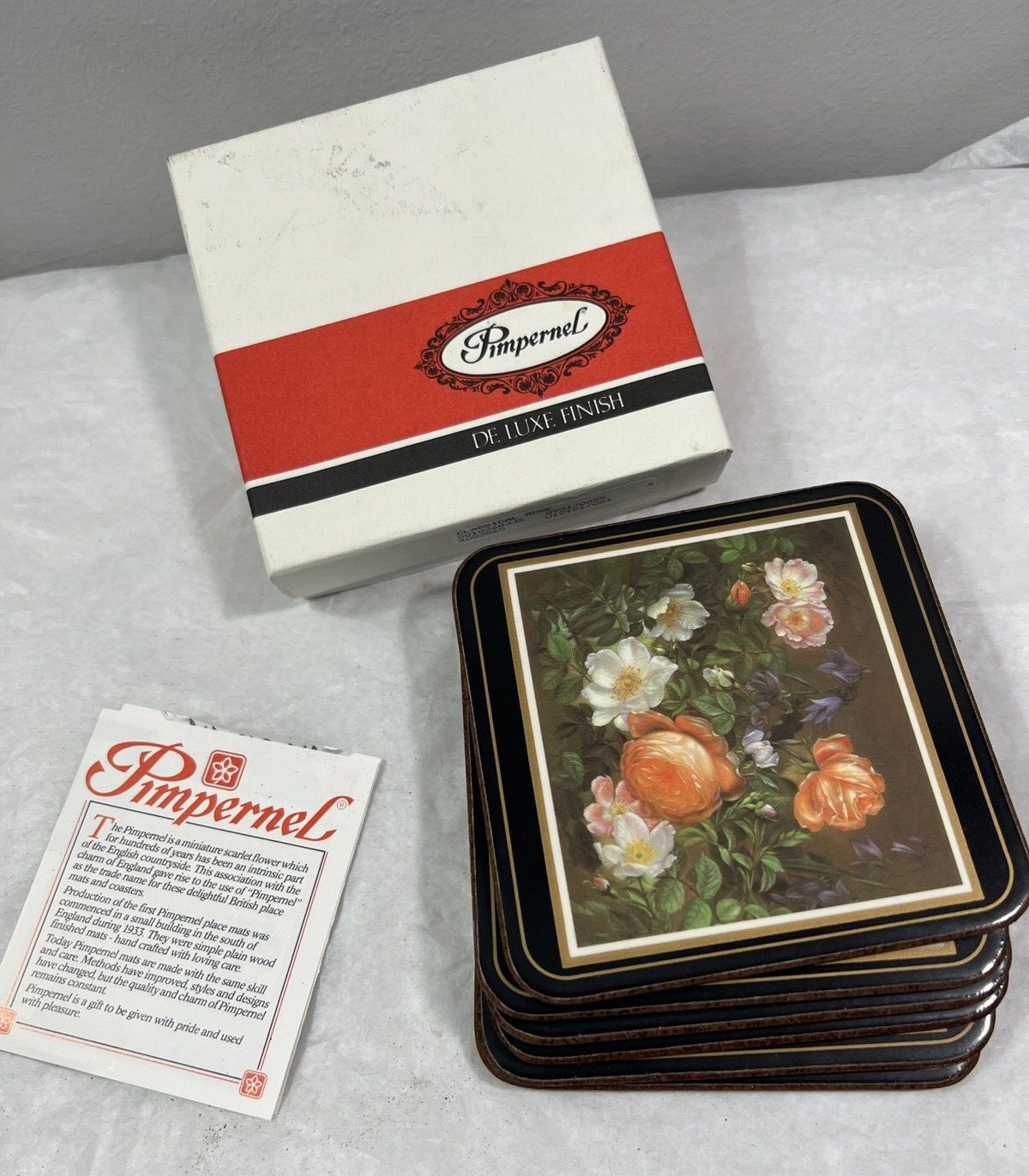 Vintage Pimpernel Coasters "Classical Rose" - Image 5