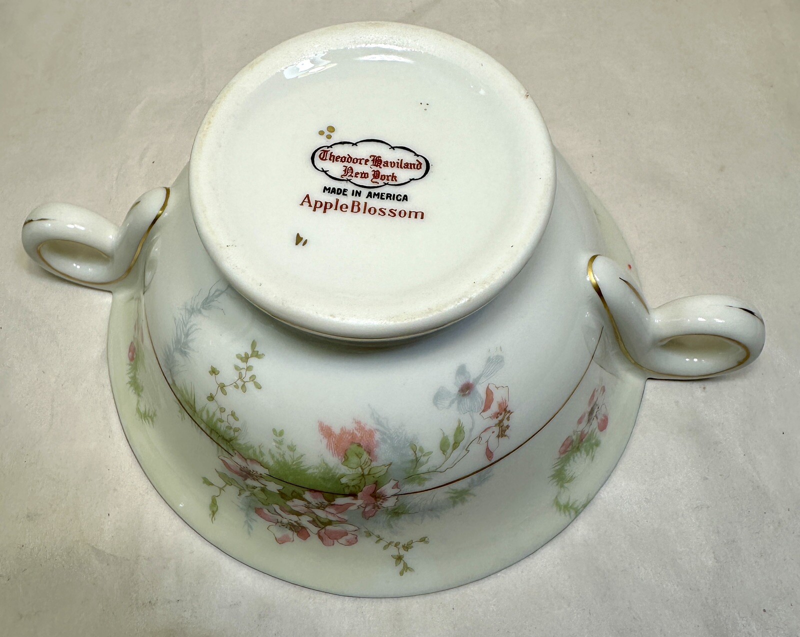 Theodore Haviland Apple Blossom Sugar Bowl and Lid - Immaculate - Image 5