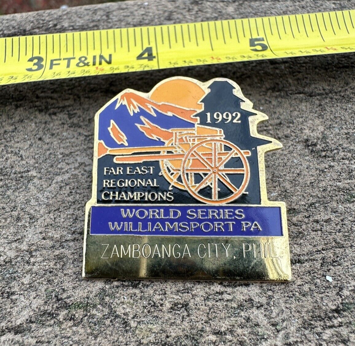 1992 Little League World Series Pin, Zamboanga City - Williamsport PA