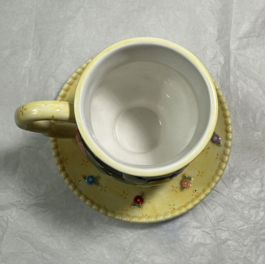 Mary Engelbreit Brownlow Cup and Saucer 2004 ME Ink - Flowers - Image 2