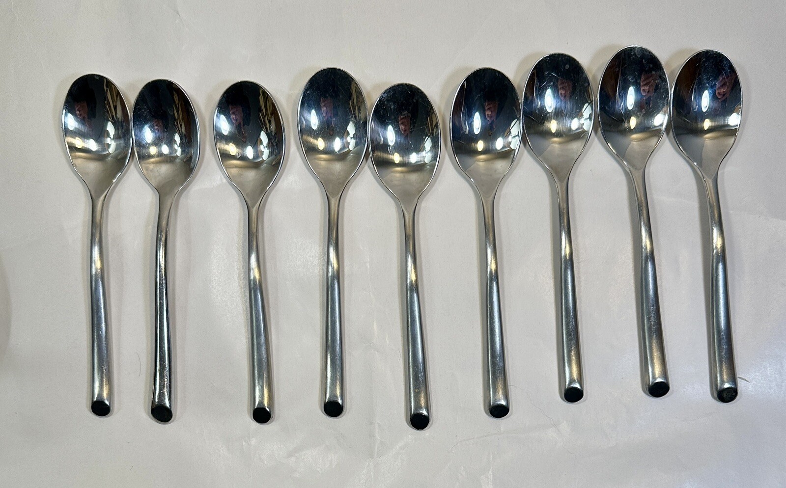 One (1) Mikasa Satin Wave Forged Stainless Flatware Place Setting - Five Pieces - Image 11