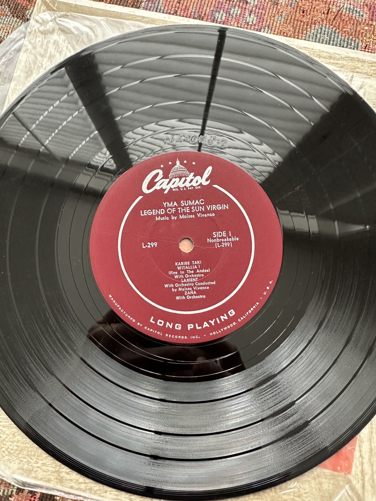 Yma Sumac – Legend Of The Sun Virgin - 10" LP Maroon Label - Capitol L299 - 1952 - Image 4