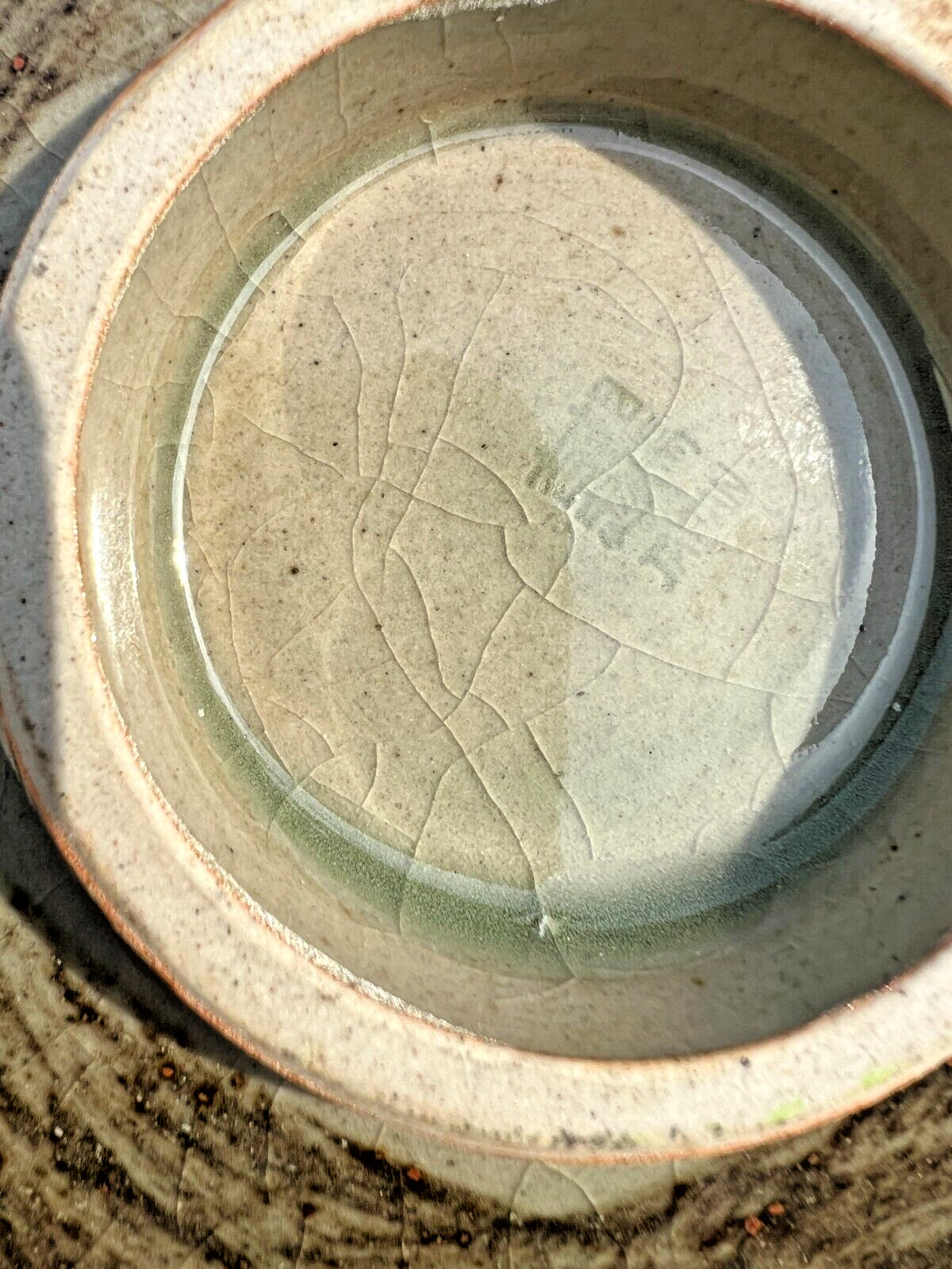 Gold Horse Somayaki Double-Wall Soma Ware Crackle Glaze Cup and Saucer - Image 6