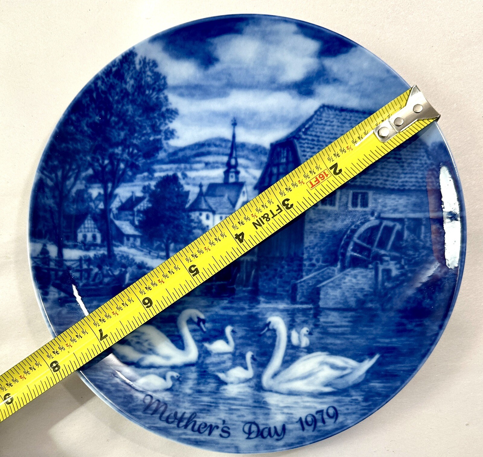 Berlin Design 1979 Mother's Day Plate - West Germany Genuine Blue China - Image 2