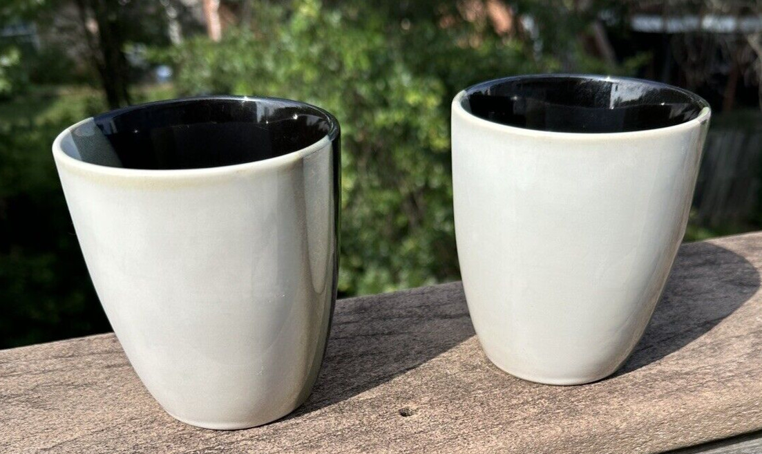 Two (2) Sango Eclipse Black Coffee / Tea Mugs -  4 1/8" - Immaculate - Image 5