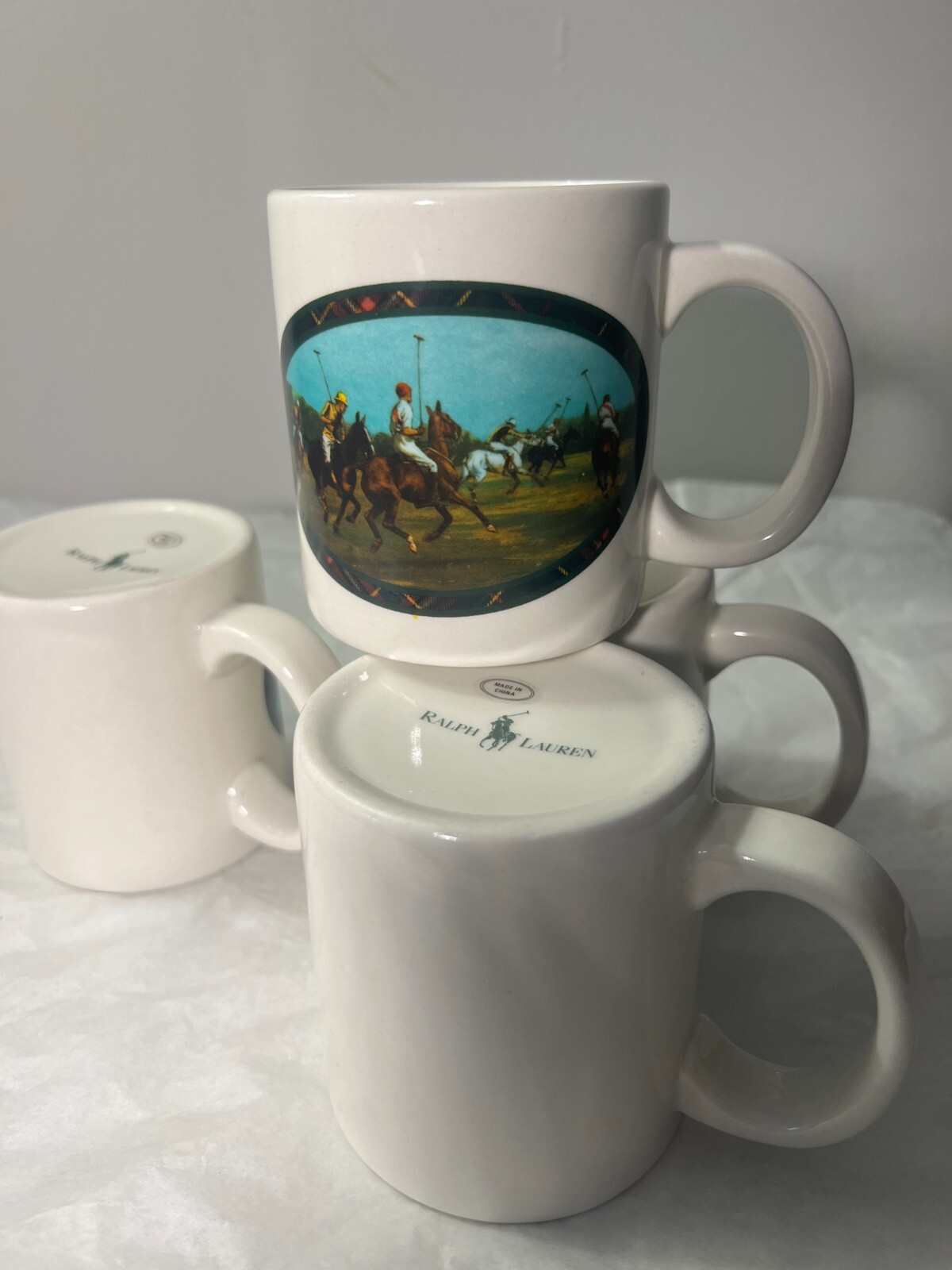 Ralph Lauren Polo Coffee / Tea Mugs - Set of Four - Pristine - Image 5