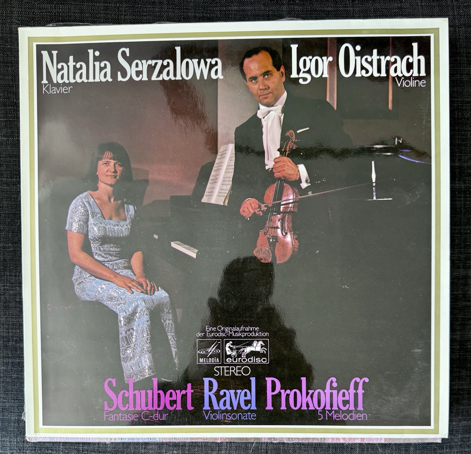 Oistrakh / Serzalowa - Schubert, Ravel, Prokofieff -  Eurodisc 80 426 PK Stereo