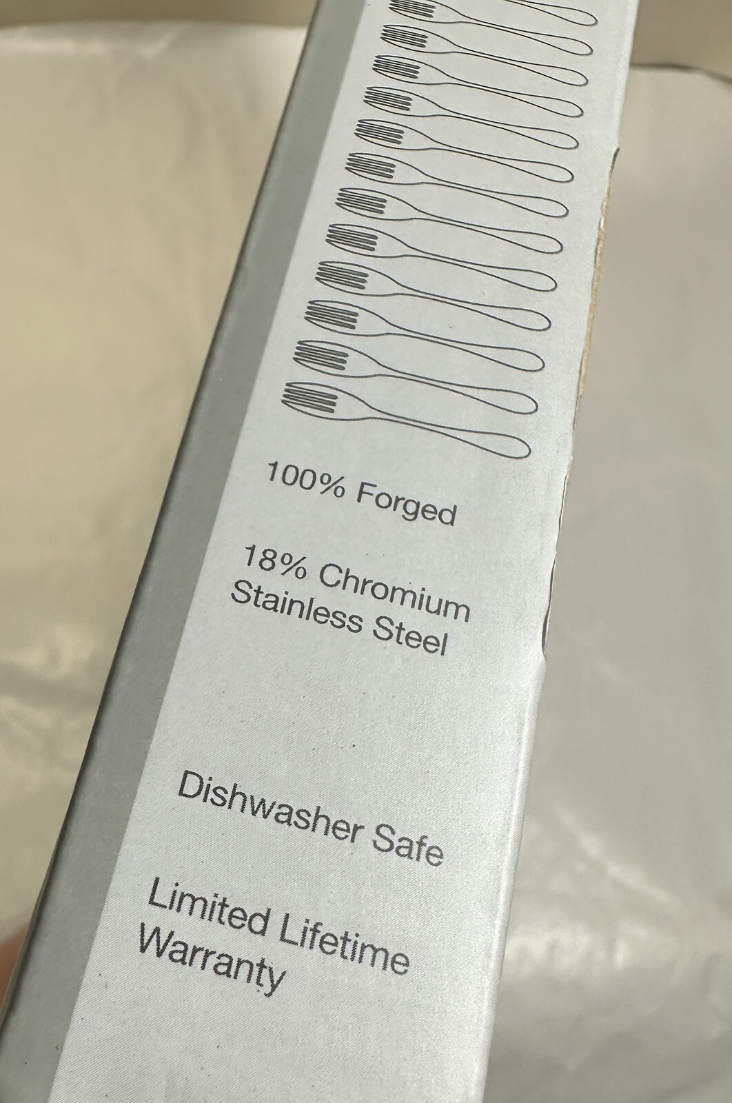 Knork Flatware 5-Piece Place Setting Matte Black Titanium Finish Brand New Set - Image 4