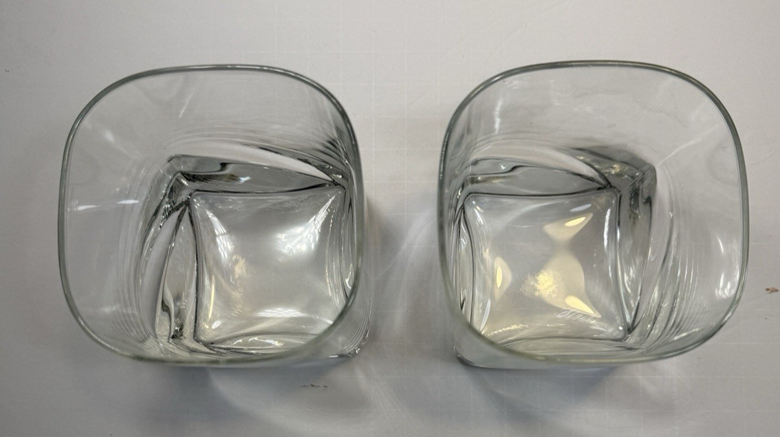 Set of 2 Durobor Verrières de Soignes Hi-Fi Low Ball Glasses 3 5/8” Belgium NOS - Image 5