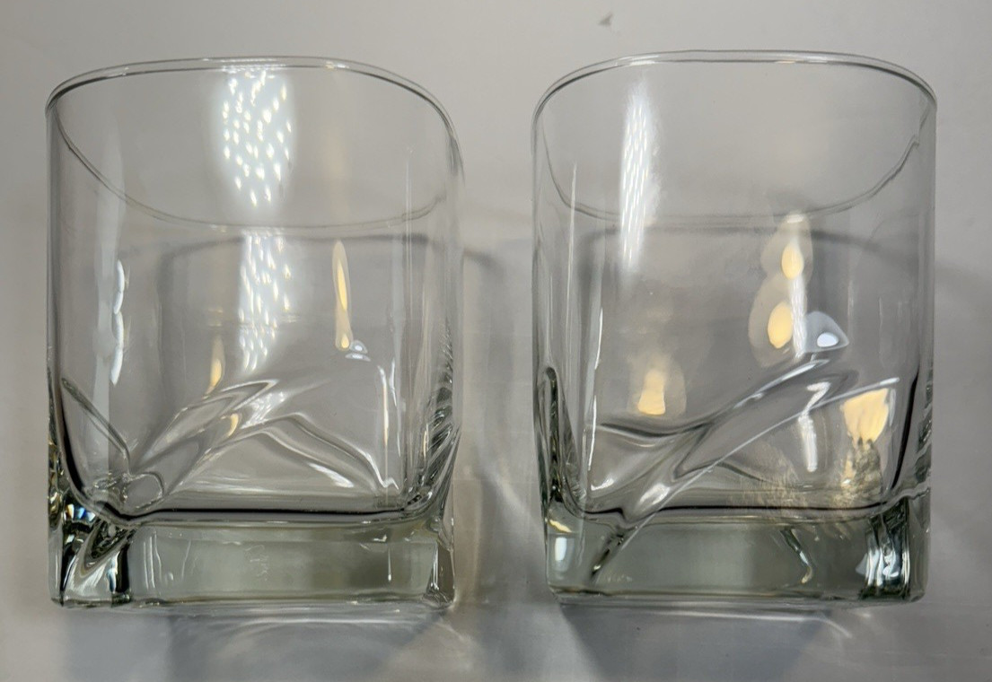 Set of 2 Durobor Verrières de Soignes Hi-Fi Low Ball Glasses 3 5/8” Belgium NOS - Image 6