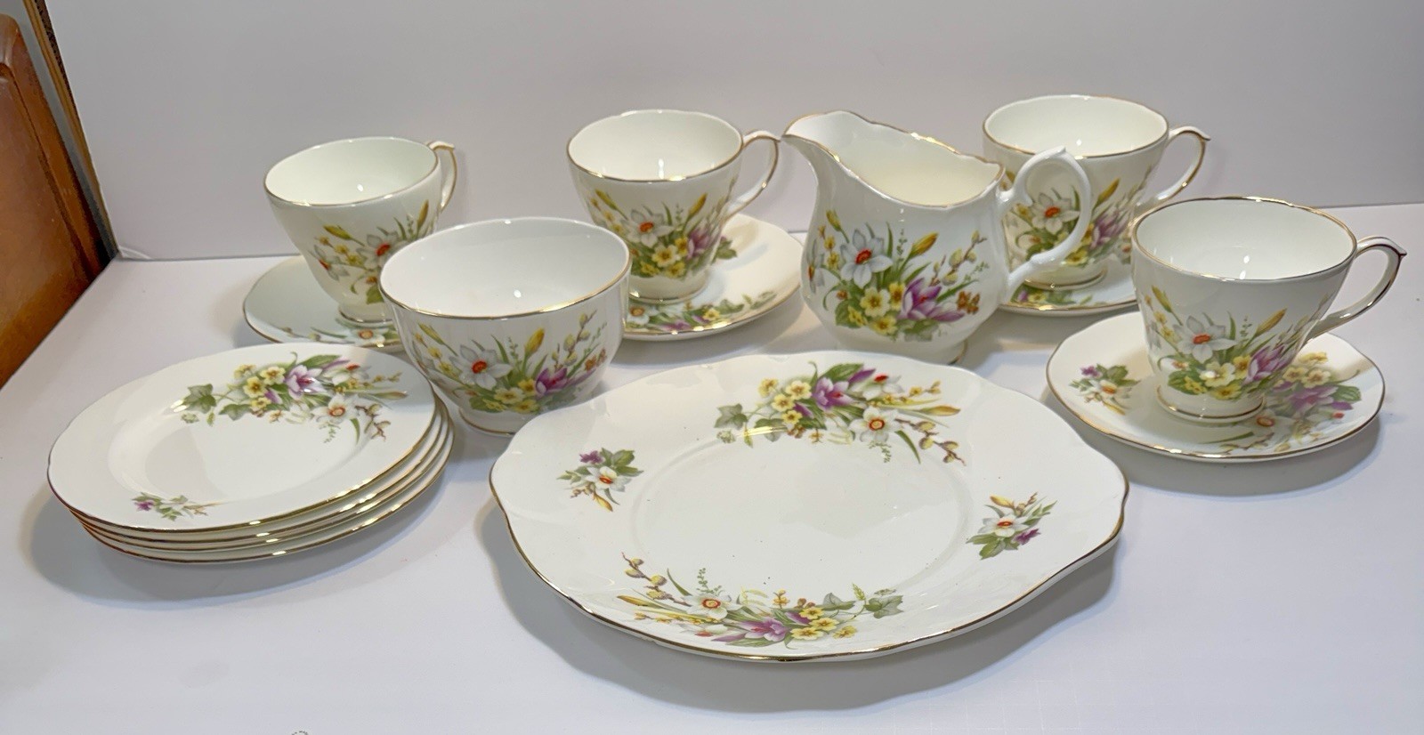 English Fine Bone China Duchess Tea Set Made In England - Spring - #408 - UNUSED - Image 1