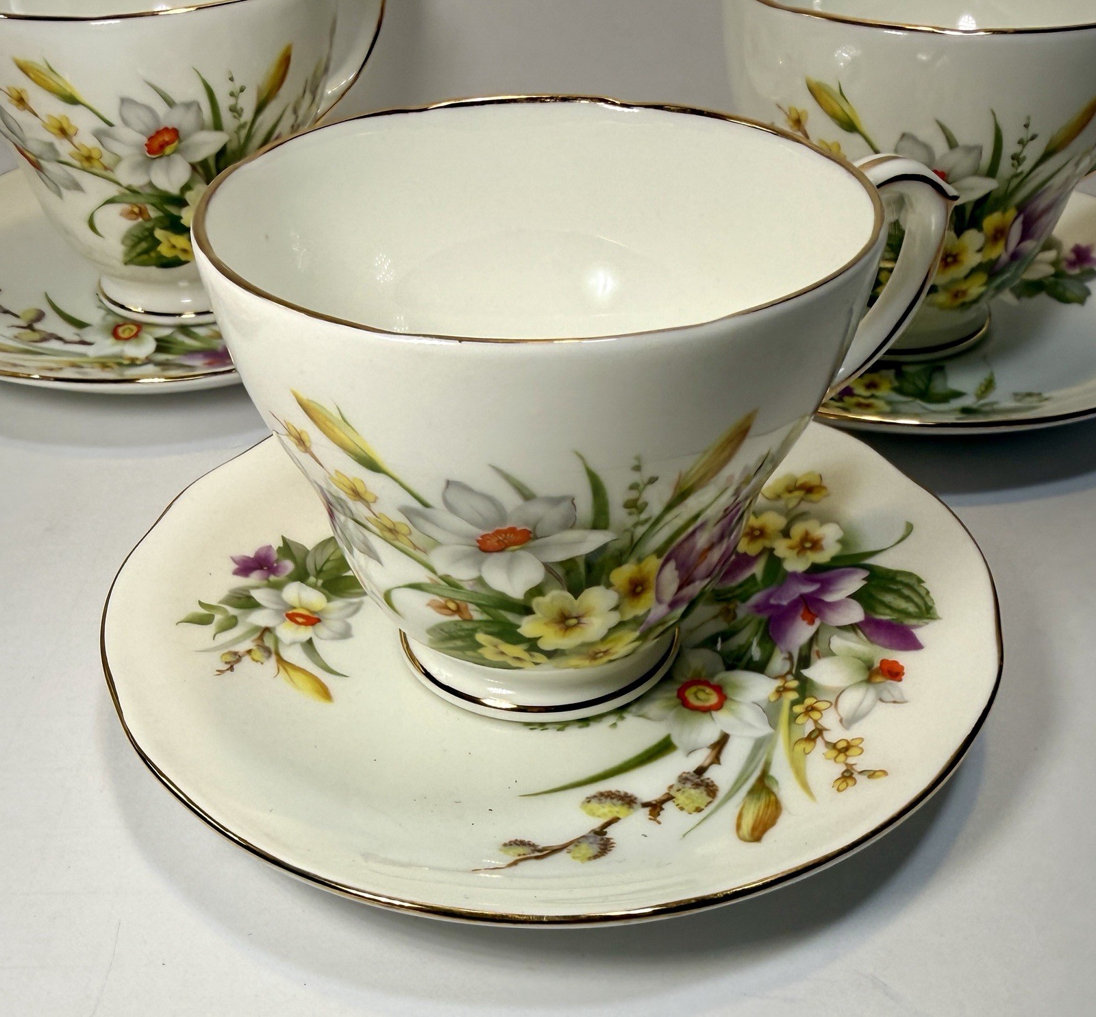 English Fine Bone China Duchess Tea Set Made In England - Spring - #408 - UNUSED - Image 11