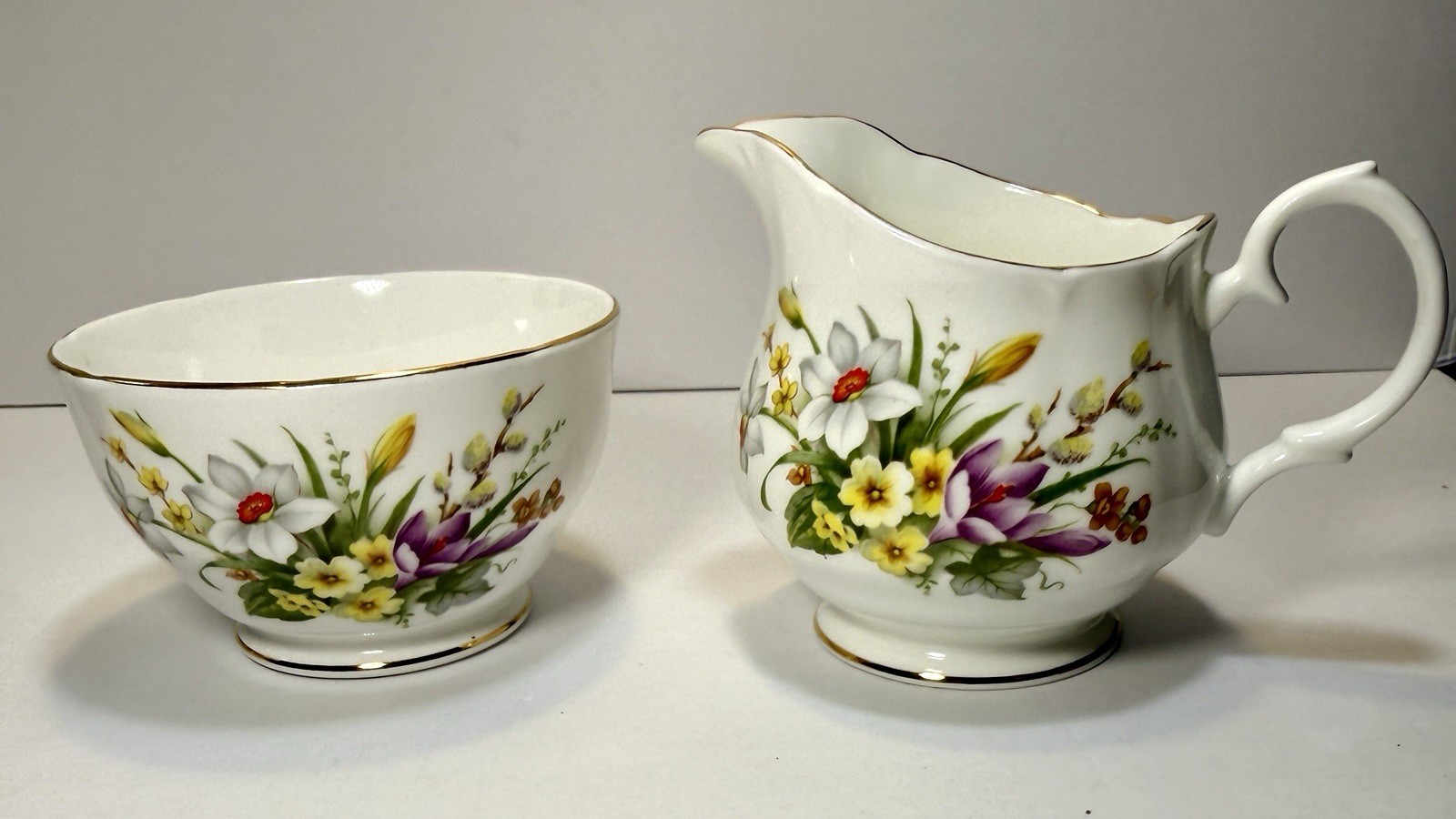 English Fine Bone China Duchess Tea Set Made In England - Spring - #408 - UNUSED - Image 16