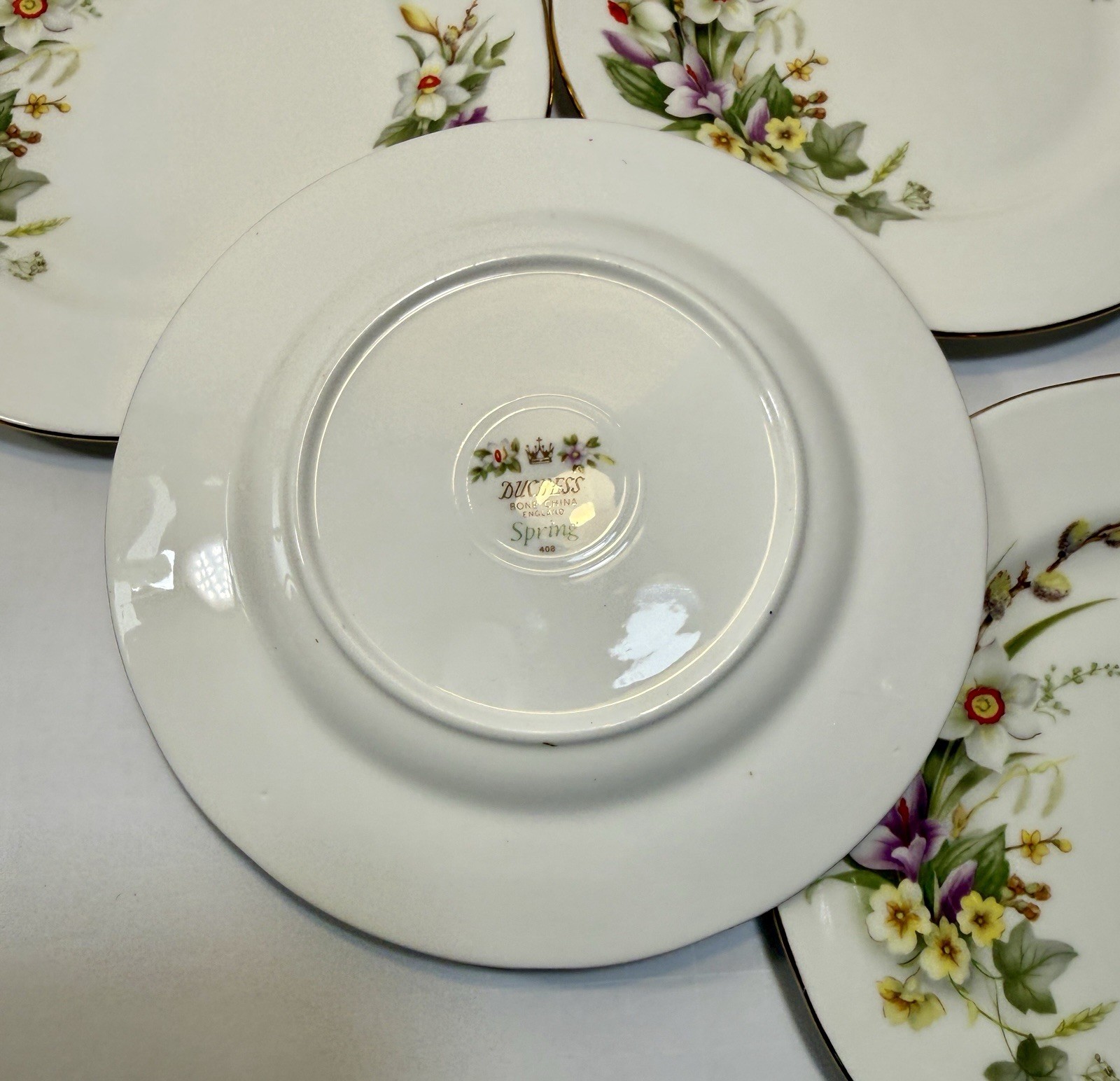 English Fine Bone China Duchess Tea Set Made In England - Spring - #408 - UNUSED - Image 19