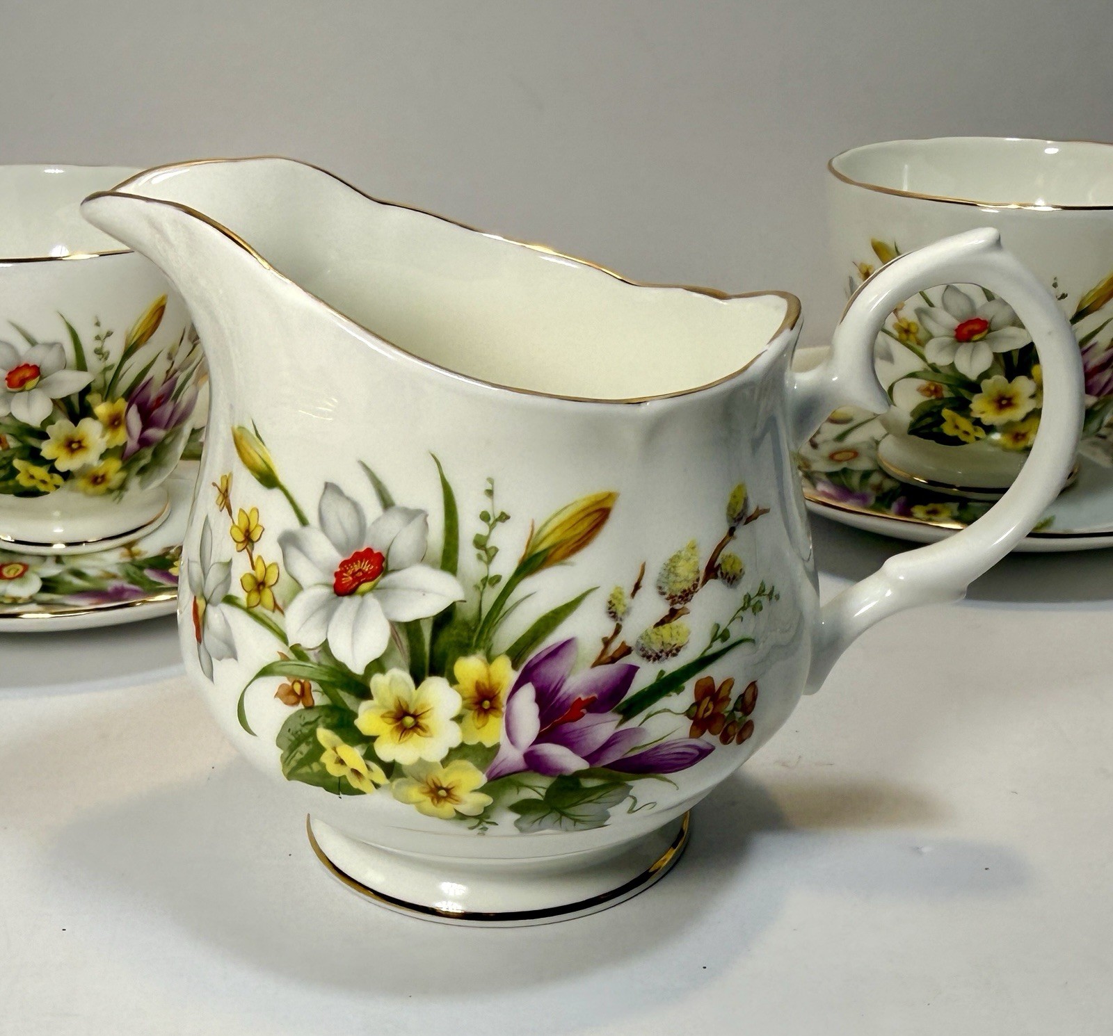 English Fine Bone China Duchess Tea Set Made In England - Spring - #408 - UNUSED - Image 8