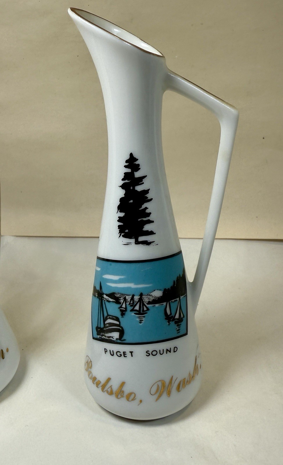 Viletta's Arts Fine Bone China Puget Sound Mini Vases Circa 1967 - Set Of Two - Image 4