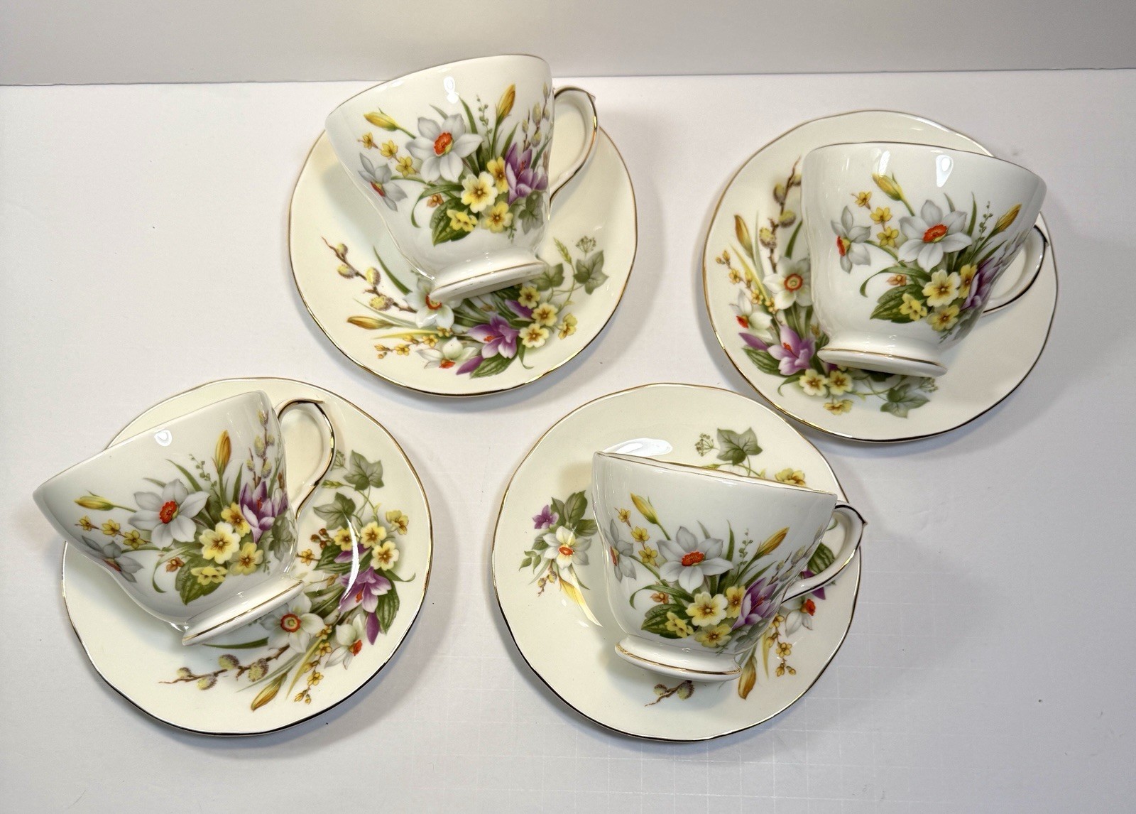 English Fine Bone China Duchess Tea Set Made In England - Spring - #408 - UNUSED - Image 12
