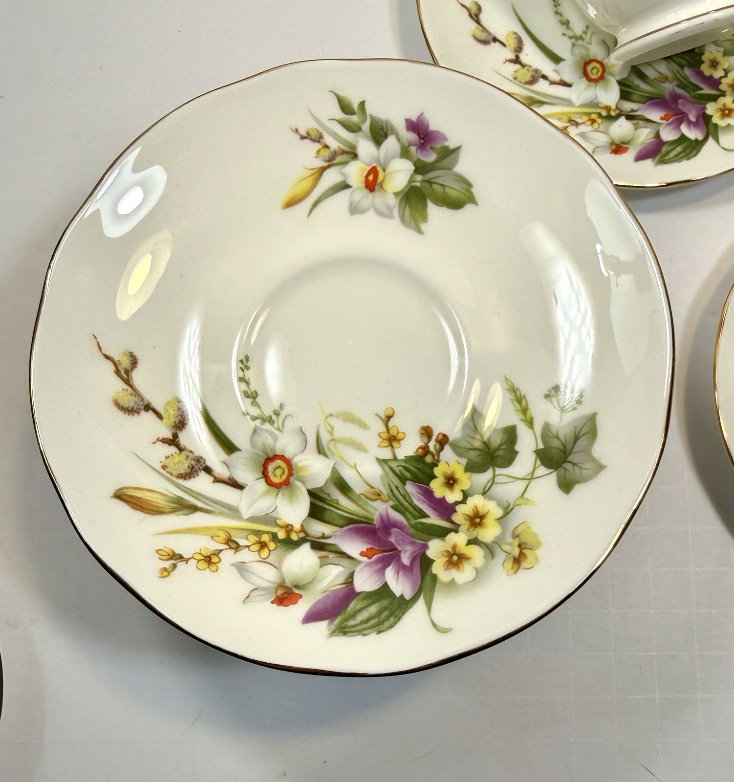 English Fine Bone China Duchess Tea Set Made In England - Spring - #408 - UNUSED - Image 15