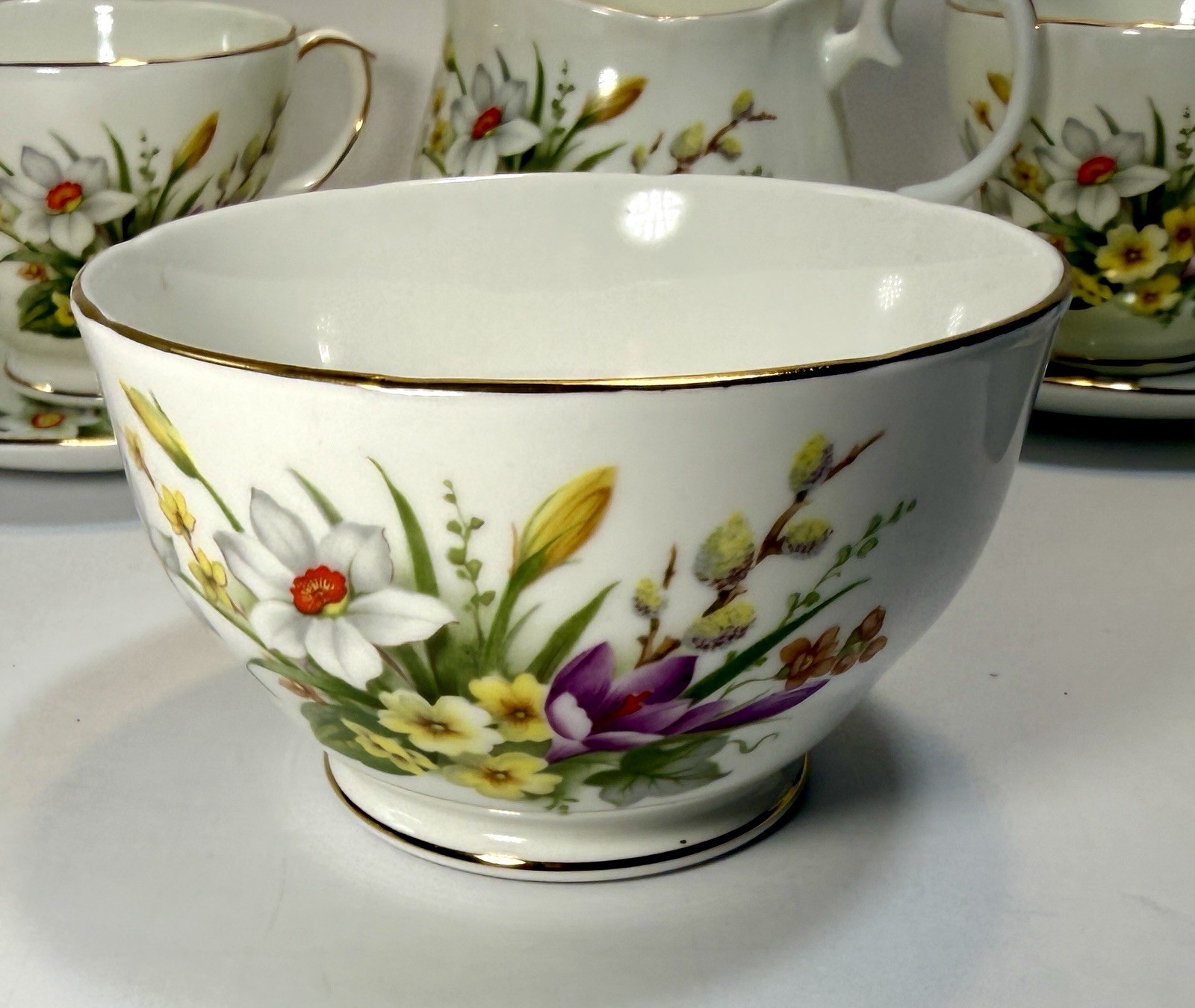 English Fine Bone China Duchess Tea Set Made In England - Spring - #408 - UNUSED - Image 6