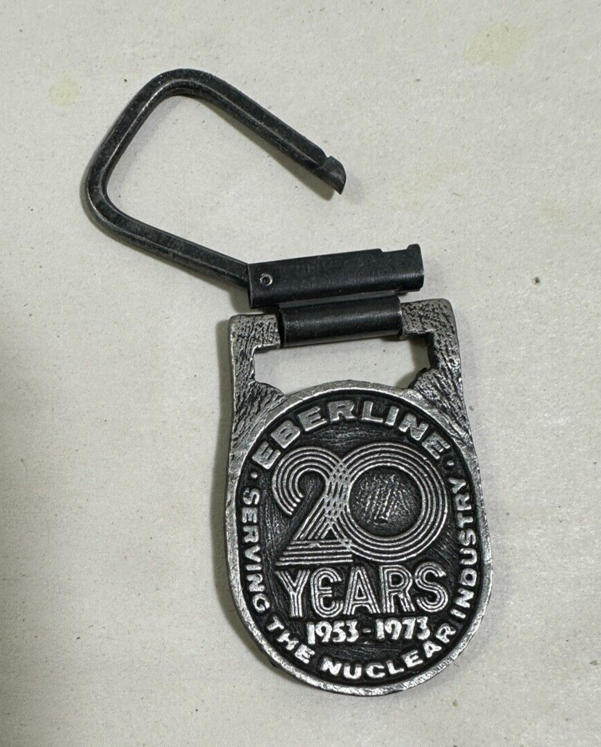 Eberline Instrument Corporation Metal Keychain / Key Ring - 1953-1973 Nuclear - Image 1