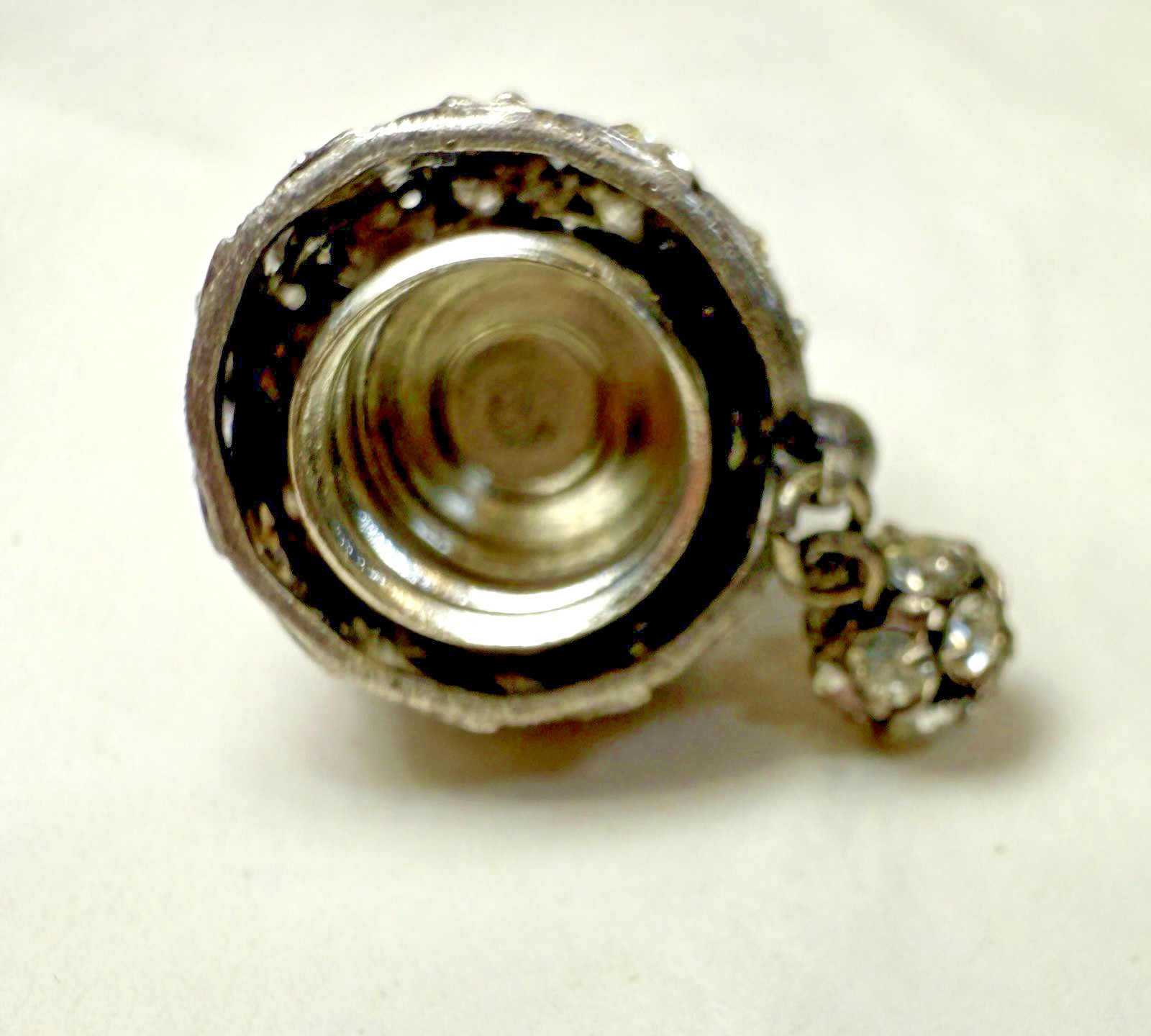 Victorian Era Perfume Bottle Top - Threaded - Image 2