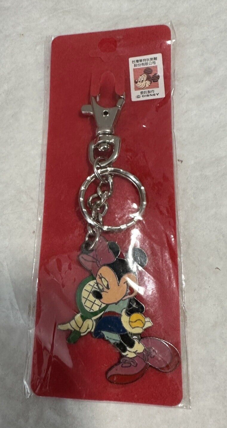 New Disney Minnie Mouse / Tennis Raquet Keychain - From Tokyo Disney Resort