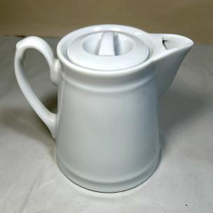 William Sonoma Brasserie White Coffee Pot / Tea Pot - 4" Tall - Japan