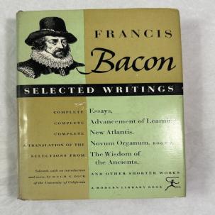 Francis Bacon Selected Writings Complete Essays - A Modern Library Book #256