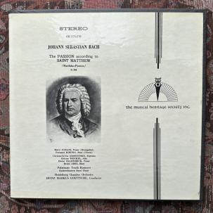 JS Bach:  The Passion According To Saint Matthew (4xLP) - MHS OR 275-278