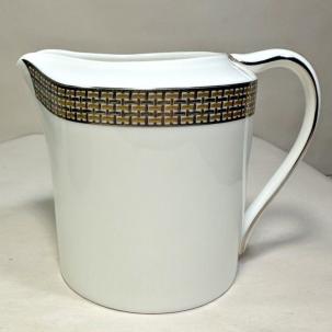 Mikasa Woven Cable Gold Bone China Creamer - New With Tags