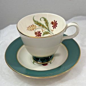 Set of 2 (Two) Homer Laughlin Cavalier Eggshell Tea Cup / Saucer Sets E 53 N5