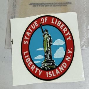Statue of Liberty Vinyl Decal - Decalomania - 1950s/60s Vintage