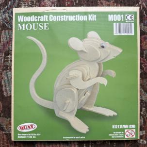 Factory Sealed Quay Woodcraft Construction Kit - Mouse