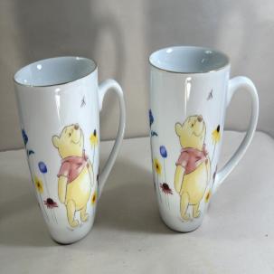 Two (2) Winnie the Pooh Ceramic Coffee / Tea Mugs - Unboxed