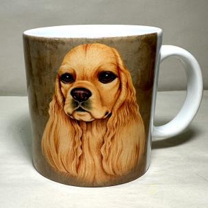 Cocker Spaniel Mug - German Language Text on Cup - New in Box