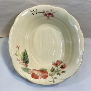 Pfaltzgraff Silk Rose 10-1/4" Oval Vegetable Bowl - Roses Floral Cream - NWOT
