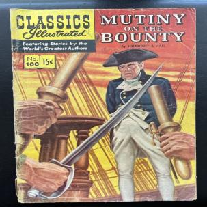 Classic Illustrated #100 1966 Mutiny on the Bounty - Nordhoff & Hall Comic Book
