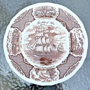 Vintage Alfred Meakin Collector Plate FAIR WINDS The Friendship of Salem 