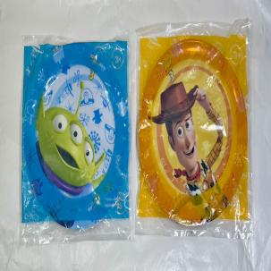 Set of Two (2) Toy Story 3 Melamine Plates - Sherriff Woody and the Alien