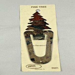 Lazart Enameled Metal Bookmark Paper Clip Pine Tree