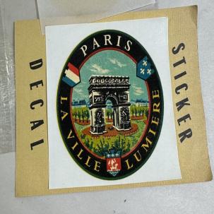 Arc de Triomphe - Paris "La Ville-Lumière” - Vintage 1975 Decal